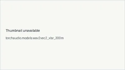 torchaudio.models.wav2vec2_xlsr_300m architecture thumbnail