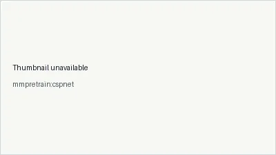 mmpretrain:cspnet architecture thumbnail