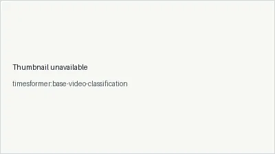 timesformer:base-video-classification architecture thumbnail